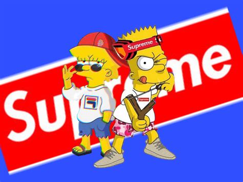 bart simpson wallpaper supreme